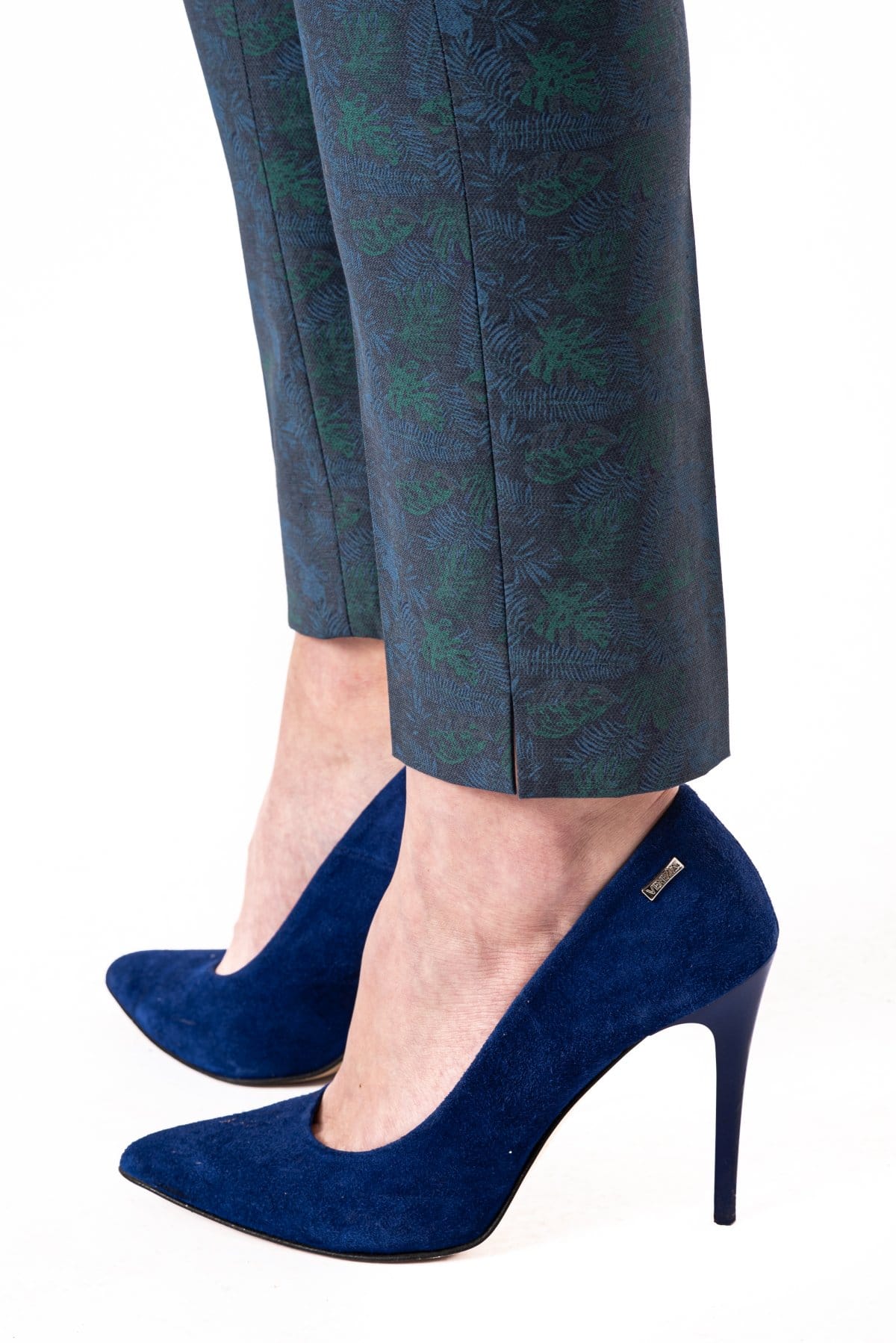 Eleganckie spodnie slim — Morski w liście, zdjęcie 4