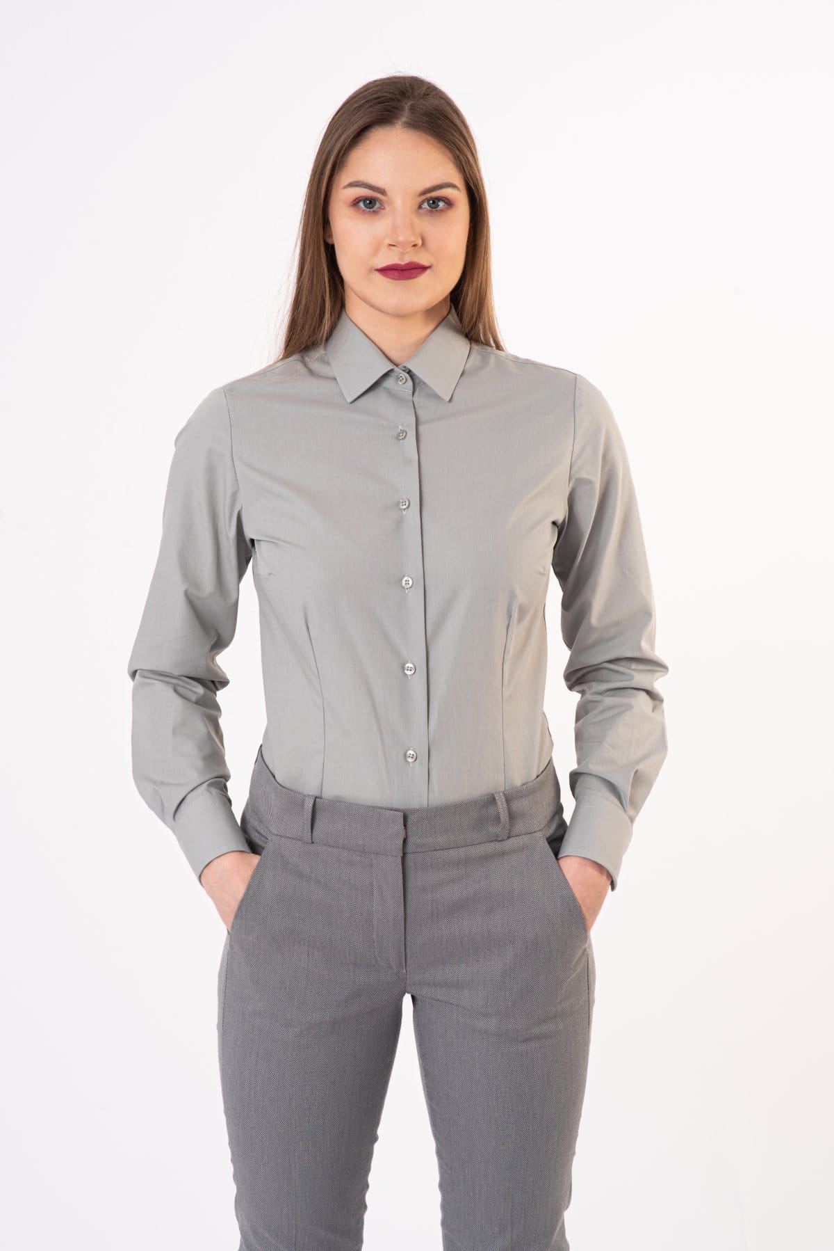 Elegancka koszula — Szary, zdjęcie 1