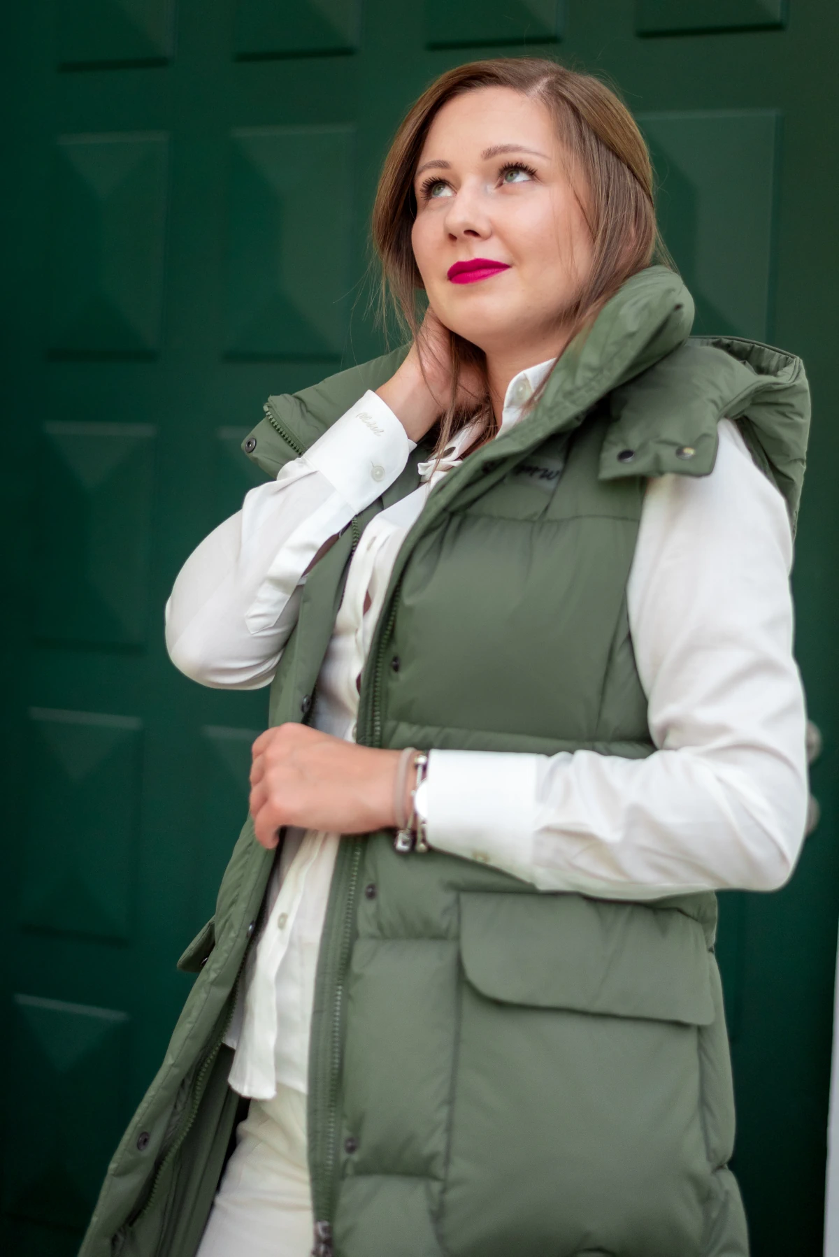 Kamizelka puchowa Julia — Khaki, zdjęcie 6