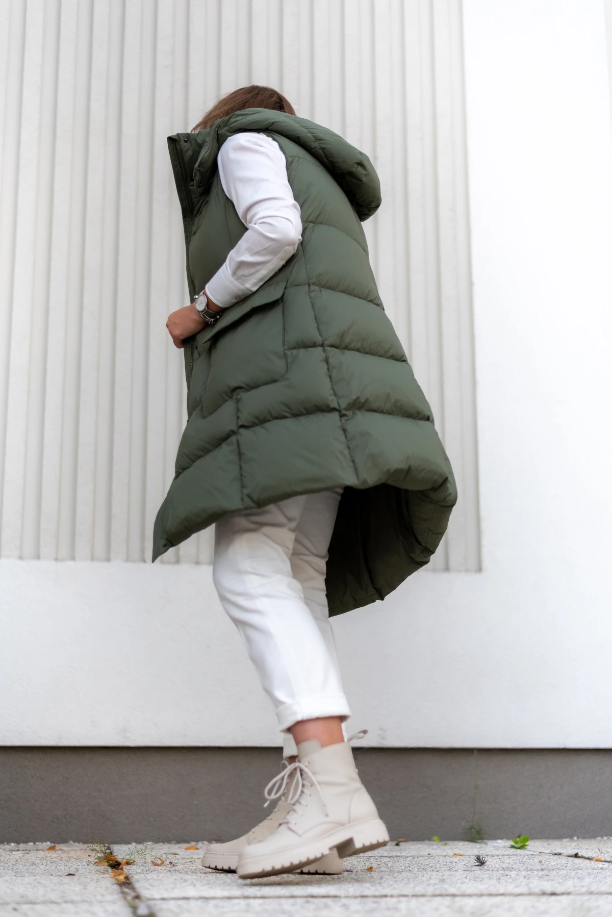 Kamizelka puchowa Julia — Khaki, zdjęcie 5