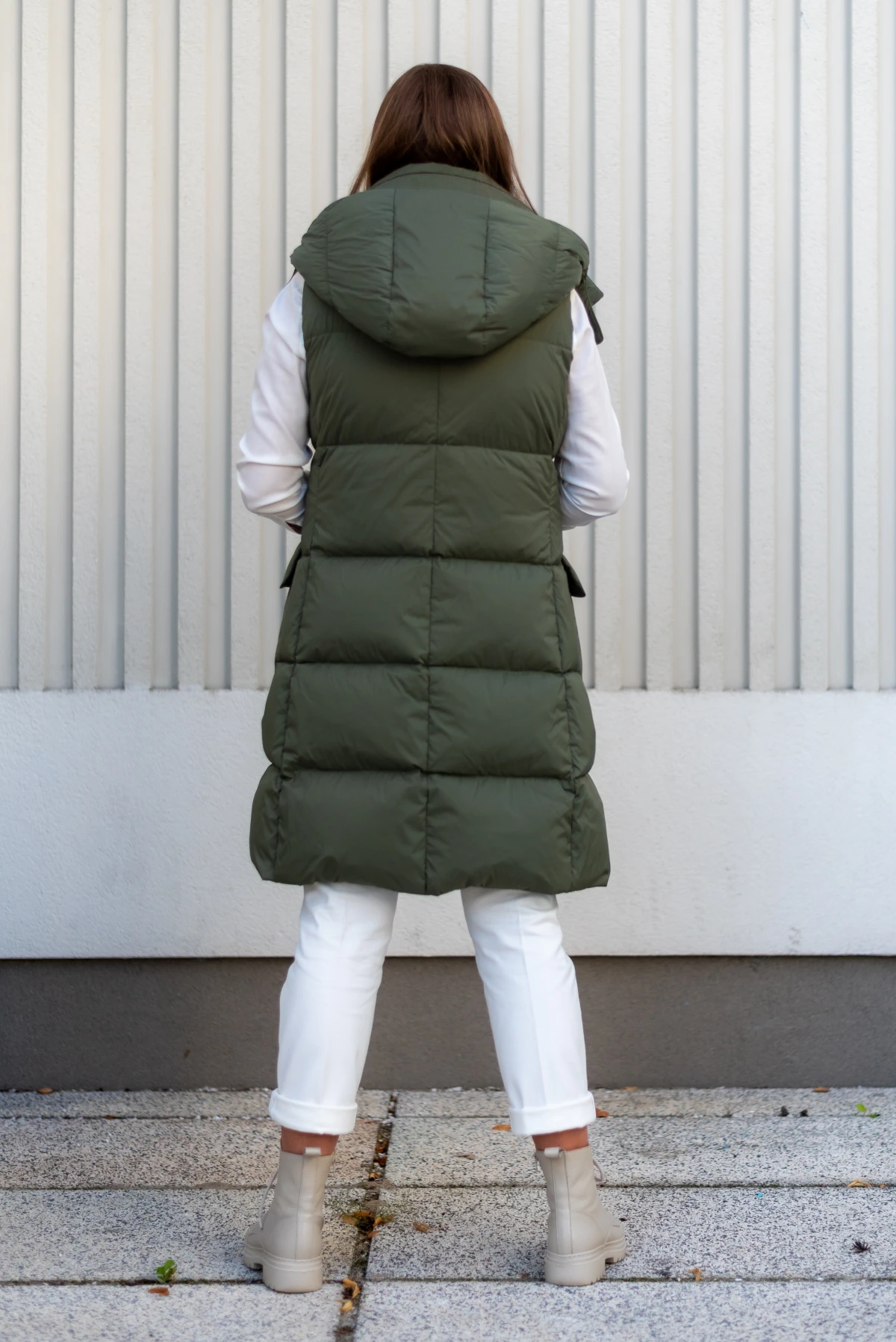 Kamizelka puchowa Julia — Khaki, zdjęcie 4