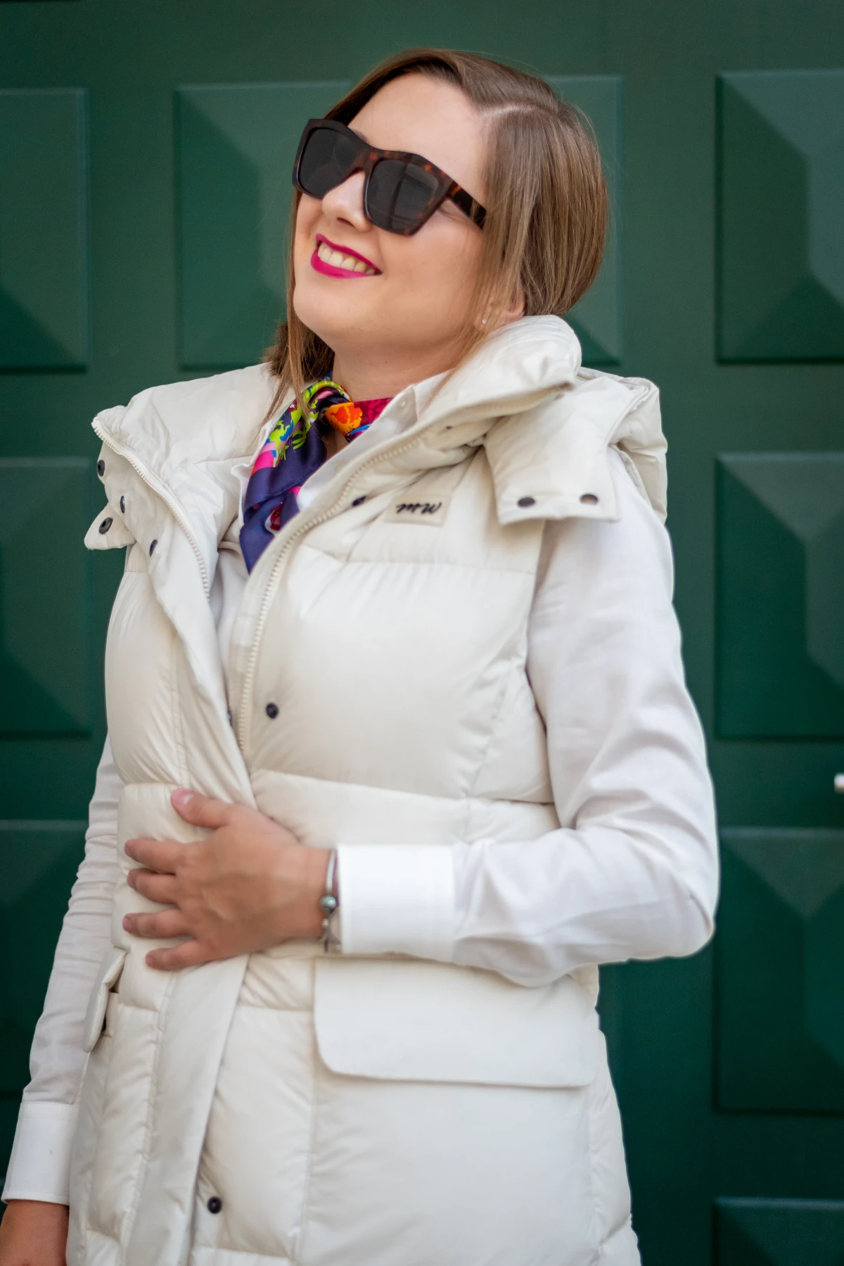 Kamizelka puchowa Julia — Ecru (kremowy), zdjęcie 6
