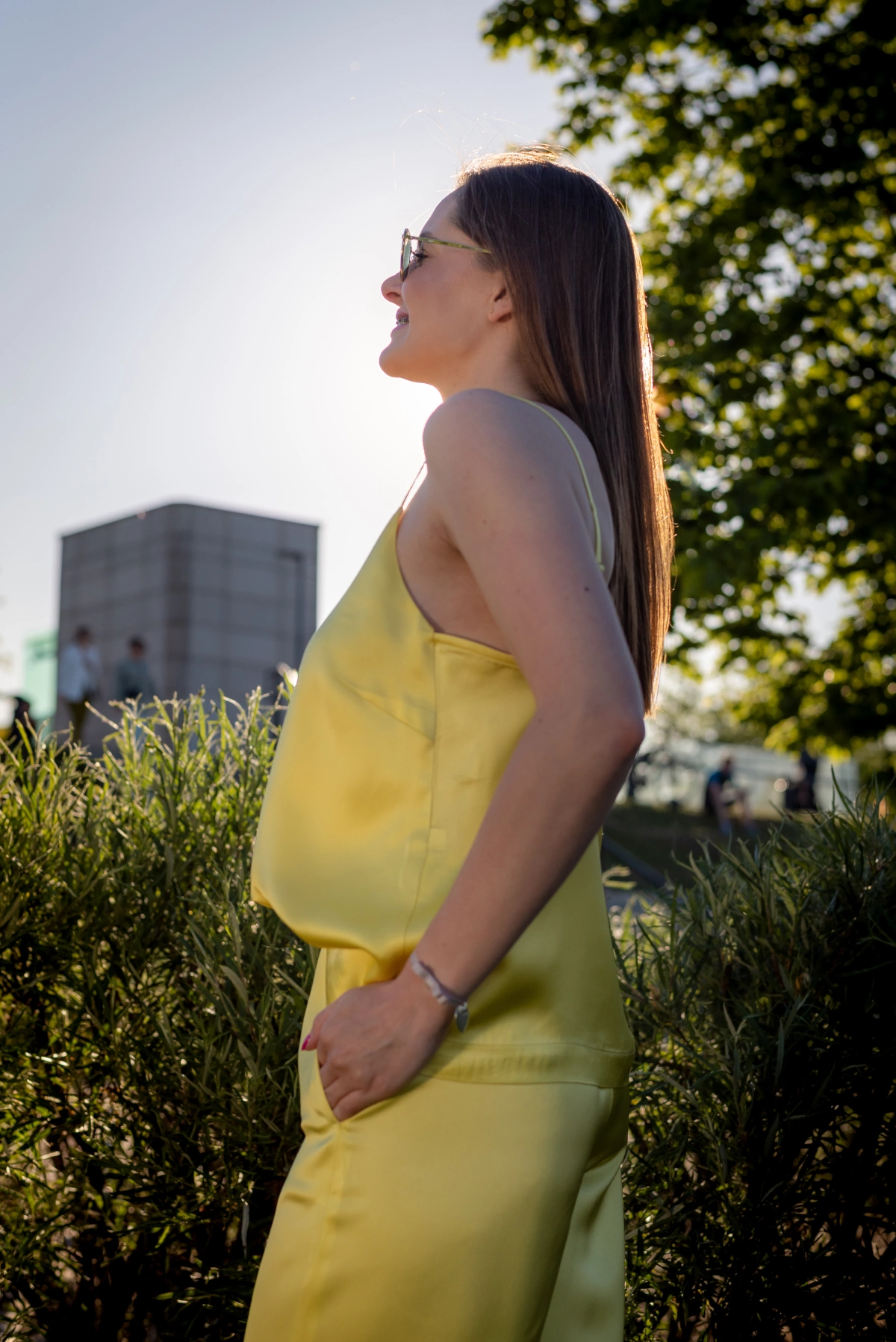 Wiskozowa koszulka na ramiączkach Elisa — Żółty, zdjęcie 7